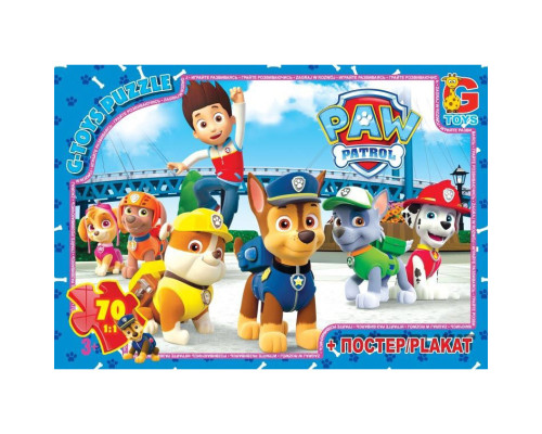 Пазли дитячі "Щенячий патруль" PW0824, 70 елементів