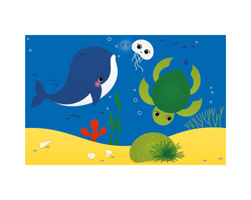 Набір для творчості "Аплікації наліпками Море" 1655011, 25 великих наліпок