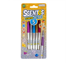 Набір ароматних гелевих ручок "Металеве сяйво" Scentos 12265, 5 кольорів