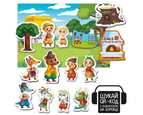 Дитячий розвивальний магнітний театр "Коза-дереза" VT3206-35 з аудіоказкою Казкові голоси