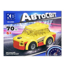Дитячий конструктор-машинка KB 6000(Yellow) від 6 років, 70 деталей