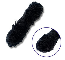 Пряжа плюшевая синель PP116, 100 грамм, 100% полиэстер, черный