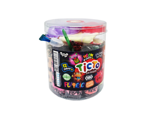 Креативна творчість "Тісто для ліплення "FLUORIC" TMD-FL-12-01U 12 кольорів