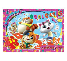 Дитячий пазл "44 кошеняти" YT50 постер 35 елементів