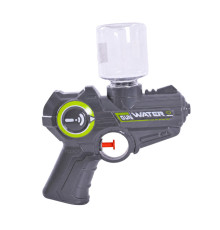 Детский игровой Водный пистолет 8013A(Grey) пластик, 15 см, с бутылкой