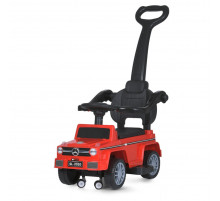 Детская каталка-толокар M 5043L-3 красный, c родительской ручкой