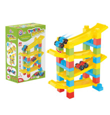Дитячий конструктор "Закручені гонки" 9581TXK з машинками