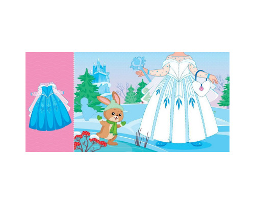 Дитяча книжка з наклейками Одягни ляльку "Крихітка Софія на маскараді" 615009