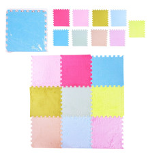 Дитячий килимок-пазл K9703 плюшевий 30x30x0,6 см 9 деталей