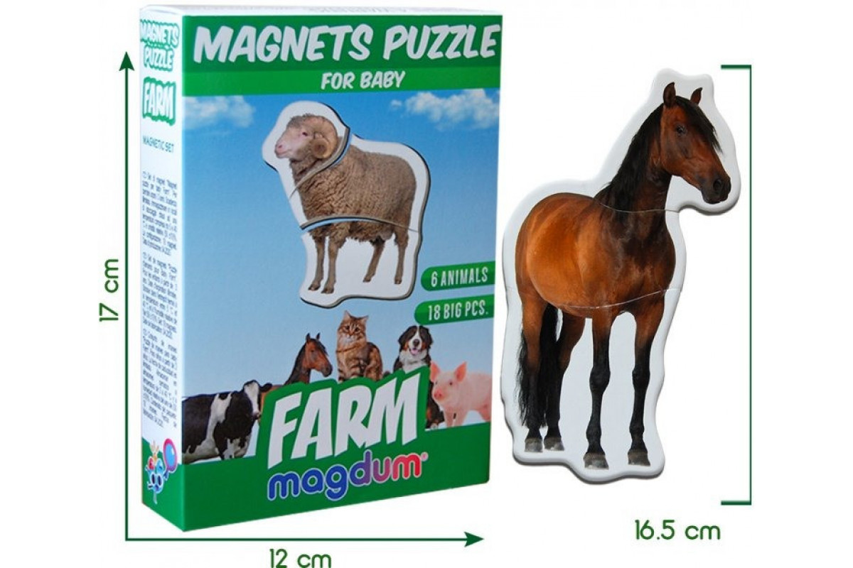 Магнітні пазли Magdum Ферма ML4031-19 EN