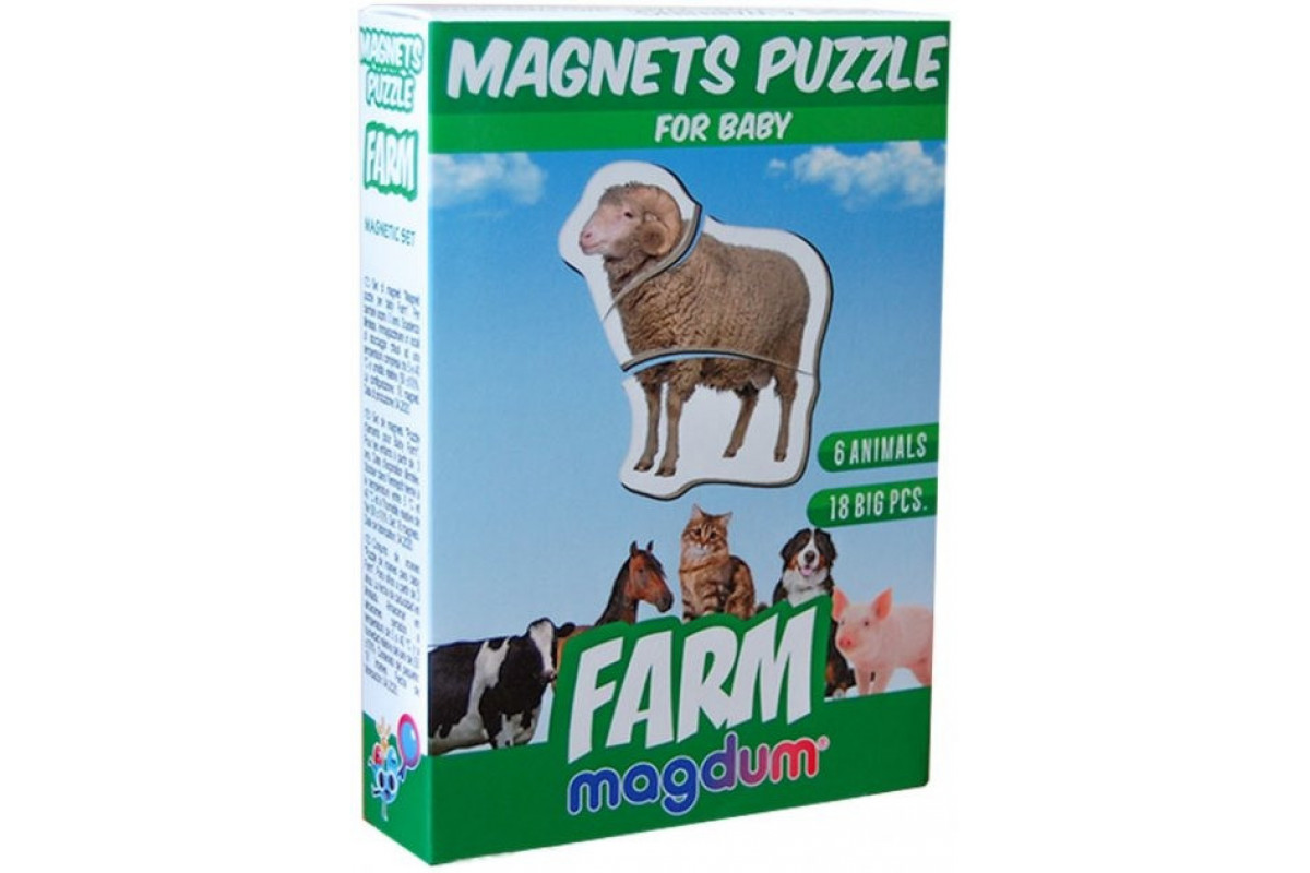 Магнітні пазли Magdum Ферма ML4031-19 EN