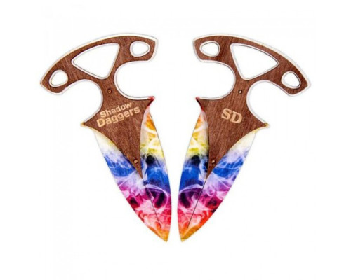 Комплект ножей сувенирных деревянных "ТЫЧКОВЫЙ РАДУГА" DAG-R