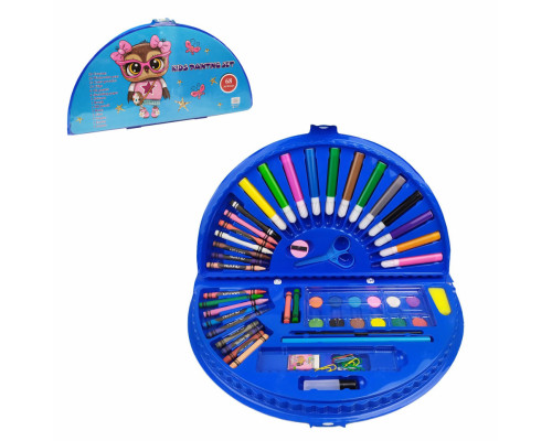 Детский набор для творчества и рисования MK 3918-2 в чемодане Сова