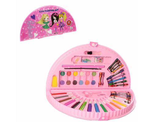 Детский набор для творчества и рисования MK 3918-2 в чемодане Девочки