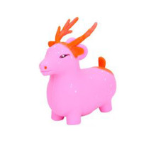 Детская игрушка-антистресс "Олененок" MS 4142(Pink) с мукой, 10 см