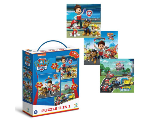 Пазл дитячий 3 в 1 "Готові до роботи" 200579, 25, 36, 54, 115 елементів