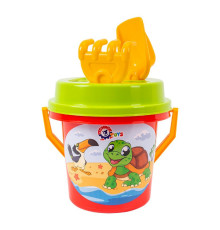 Дитячий ігровий набір для піску "Розумний малюк" 2025TXK(Red) кришка-сортер