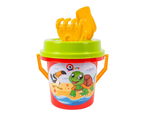 Дитячий ігровий набір для піску "Розумний малюк" 2025TXK(Red) кришка-сортер