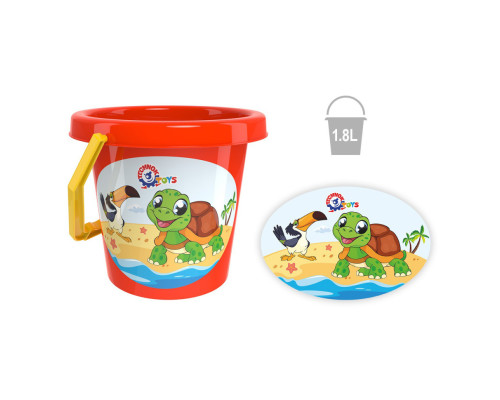 Дитячий ігровий набір для піску "Розумний малюк" 2025TXK(Red) кришка-сортер