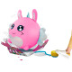 Ігровий набір Рожевий Кролик Biggies BIG001-RA надувна іграшка, насос 45 см