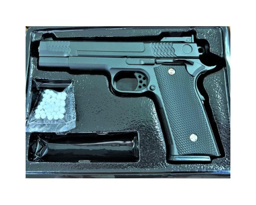 Страйкбольный пистолет "Браунинг Browning HP" Galaxy G20 металл черный