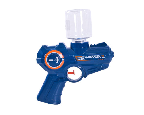 Детский игровой Водный пистолет 8013A(Blue) пластик, 15 см, с бутылкой