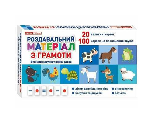 Роздавальний матеріал з грамоти 10106099 українська мова