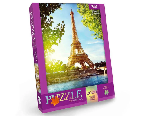 Пазл "Париж, Франція" Danko Toys C2000-01-07, 2000 ел.