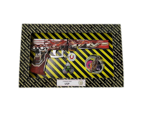 Збірна модель Гумостріл "USP КОНТРОЛЬНИЙ  ПОСТРІЛ" ВОХ USP-KK