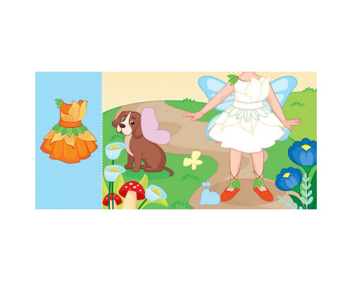 Детская книга с наклейками Одень куклу "Модница Алиса на карнавале" 615010