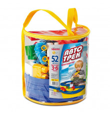 Конструктор дитячий "Автотрек” 70682, 52 деталі, рюкзак