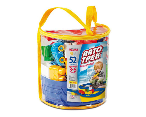 Конструктор дитячий "Автотрек” 70682, 52 деталі, рюкзак