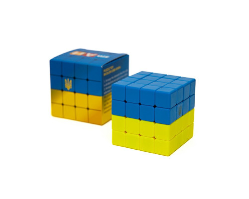 Головоломка Розумний кубик 4х4х4 "Прапор України" SCU444 (Bicolor Smart Cube 4x4x4 "Ukraine")