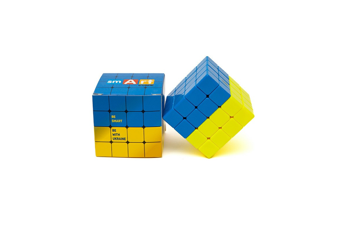 Головоломка Умный кубик 4х4х4 "Флаг Украины" SCU444 (Bicolor Smart Cube 4x4x4 "Ukraine") Головоломка Умный кубик 4х4х4 "Флаг Украины" SCU444 (Bicolor Smart Cube 4x4x4 "Ukraine")
