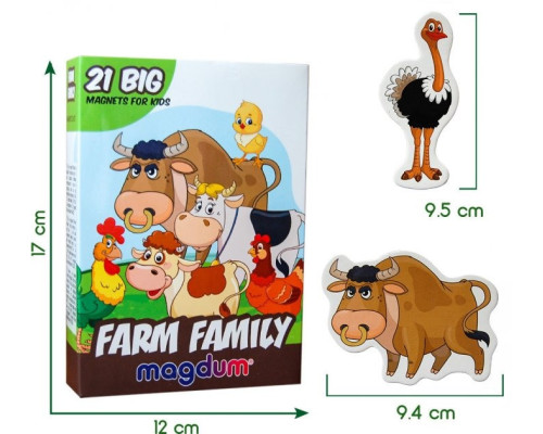 Набір магнітів Magdum Ферма сімейки ML4031-21 EN