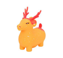 Детская игрушка-антистресс "Олененок" MS 4142(Orange) с мукой, 10 см