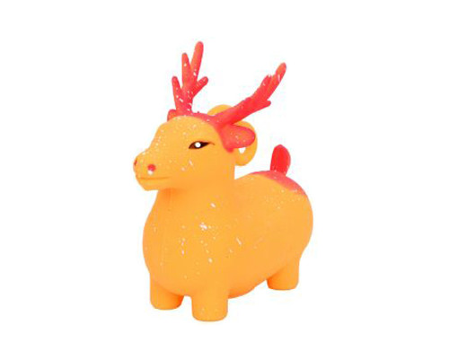 Дитяча іграшка-антистрес "Оленя" MS 4142(Orange) з борошном, 10 см