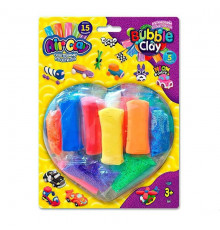 Креативна творчість із пластиліну "Air Clay+Bubble Clay" ARBB-03-02 блістер 15 брикетів