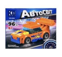 Детский конструктор-машинка KB 6000(Orange) от 6 лет, 96 деталей