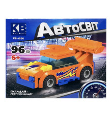 Дитячий конструктор-машинка KB 6000(Orange) від 6 років, 96 деталей