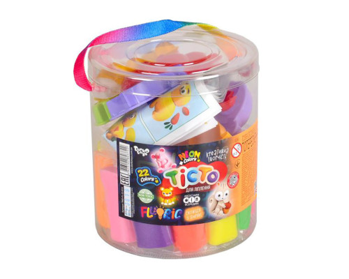 Креативна творчість "Тісто для ліплення "FLUORIC" TMD-FL-22-01U 22 кольори