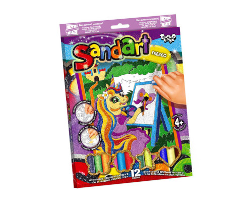 Набор для творчества "SandArt" SA-02-01…10 фреска из песка  Пони