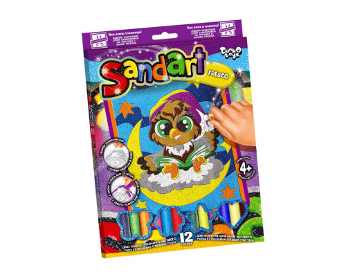 Набор для творчества "SandArt" SA-02-01…10 фреска из песка  Сова