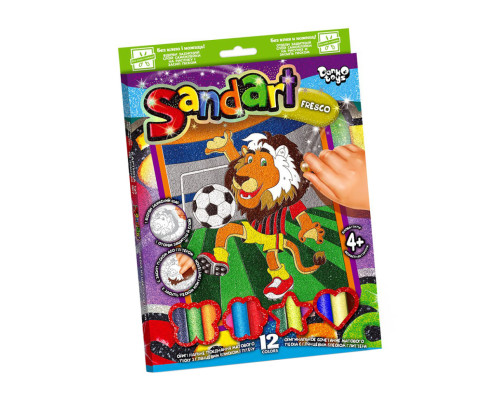 Набор для творчества "SandArt" SA-02-01…10 фреска из песка  Лев