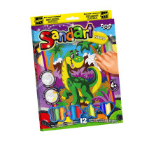 Набор для творчества "SandArt" SA-02-01…10 фреска из песка  Динозавр