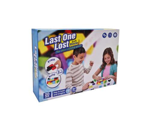 Конструктор дитячий з силіконовими бульбашками 326PI 20 деталей Синій