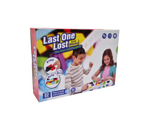 Конструктор детский с силиконовыми пузырями 326PI 20 деталей Красный