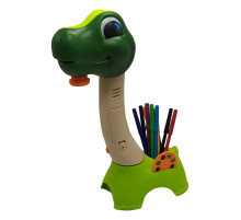 Проектор для малювання SE-123, 18 предметів, динозавр, слайди, маркери, музика, світло Вид 1