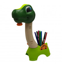 Проектор для малювання SE-123, 18 предметів, динозавр, слайди, маркери, музика, світло Вид 1