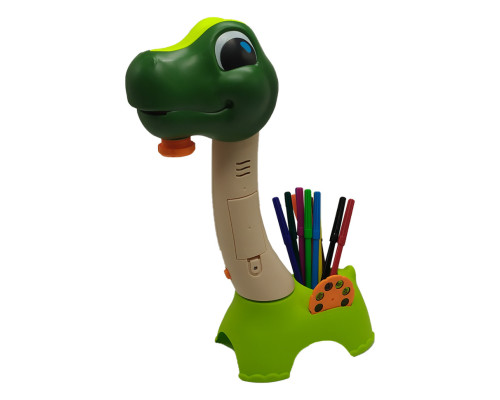 Проектор для малювання SE-123, 18 предметів, динозавр, слайди, маркери, музика, світло Вид 1